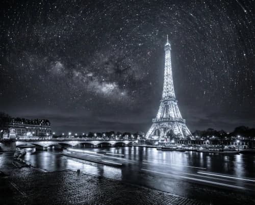 Dreamy Paris Starry Night