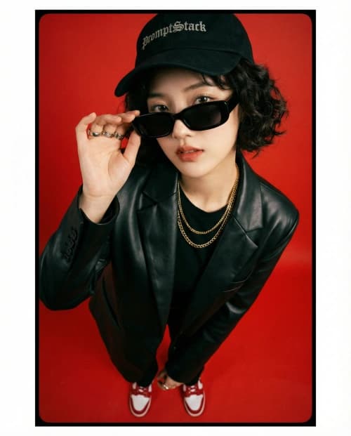 Red Urban Fashion Portrait