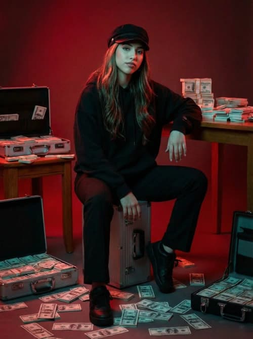 Mysterious Cash-Lit Portrait