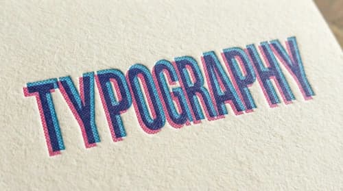 3D Halftone Typo