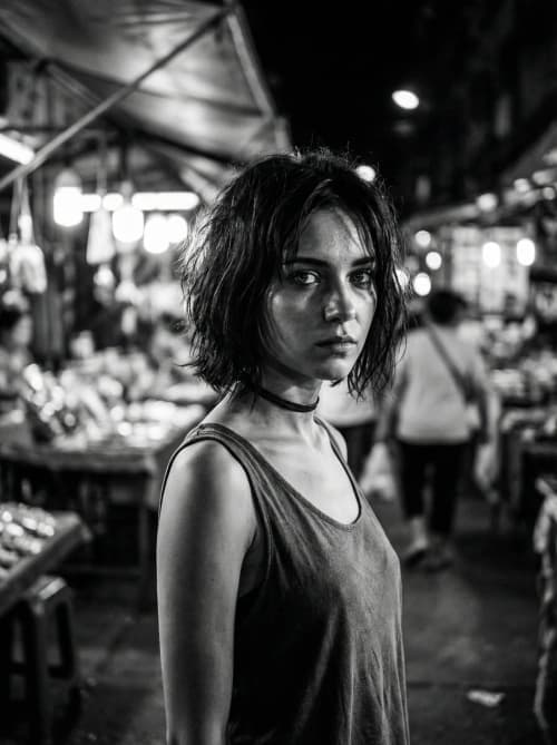 Gritty Noir Portrait