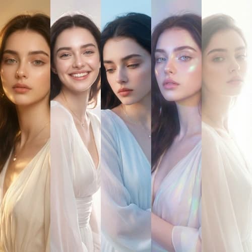 Ethereal Angel Portrait Collage