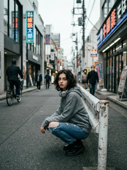 Cinematic Japan Street Portrait