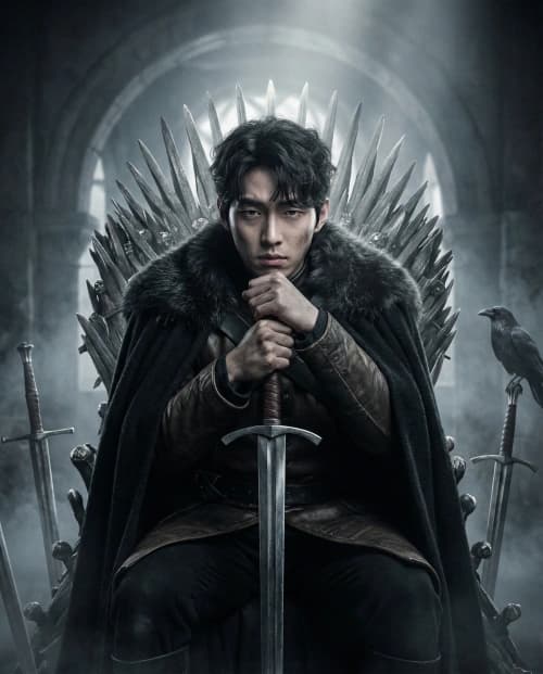 Dark Medieval Cinematic Portrait