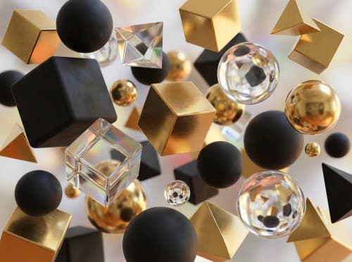 Chaotic 3D Geometric Abstraction