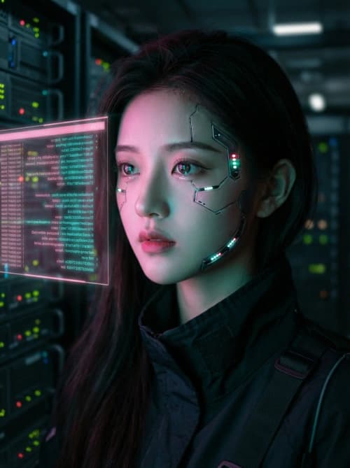 Neon Cyberpunk Hacker