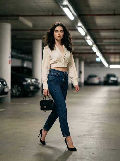 Cream Blouse Garage Stroll