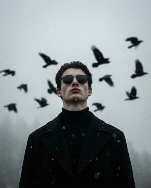 Moody Stoic Low-Angle